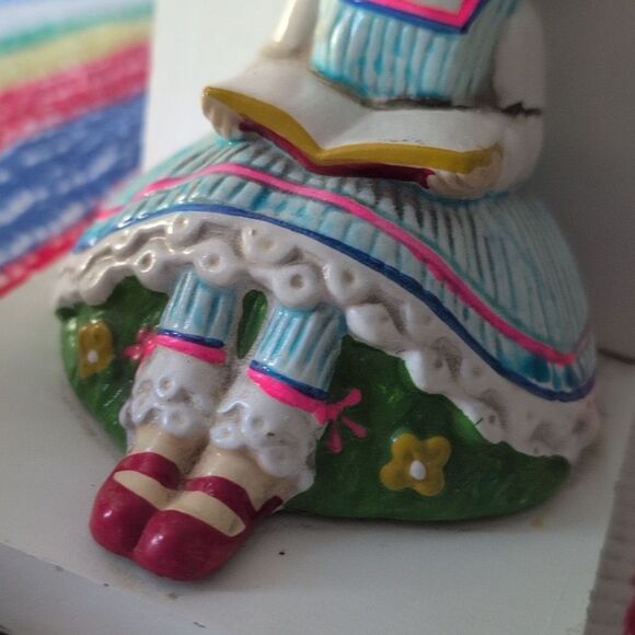Vintage MCM Earl Bernard Girl Reading Bookend Set - Picture 4 of 5
